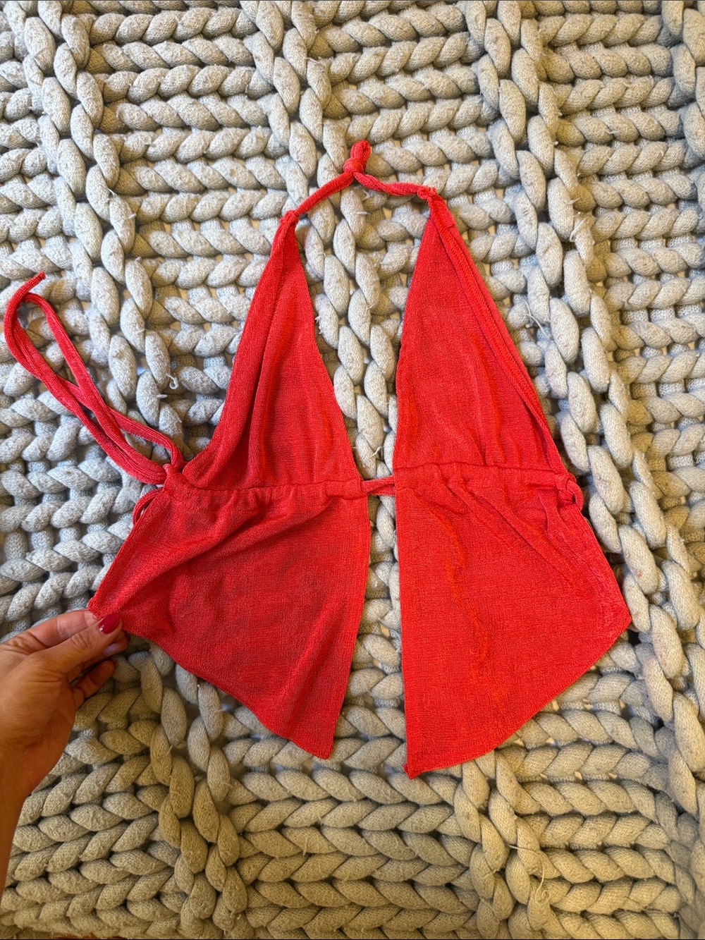 Red Pretty Little Thing Crop Top